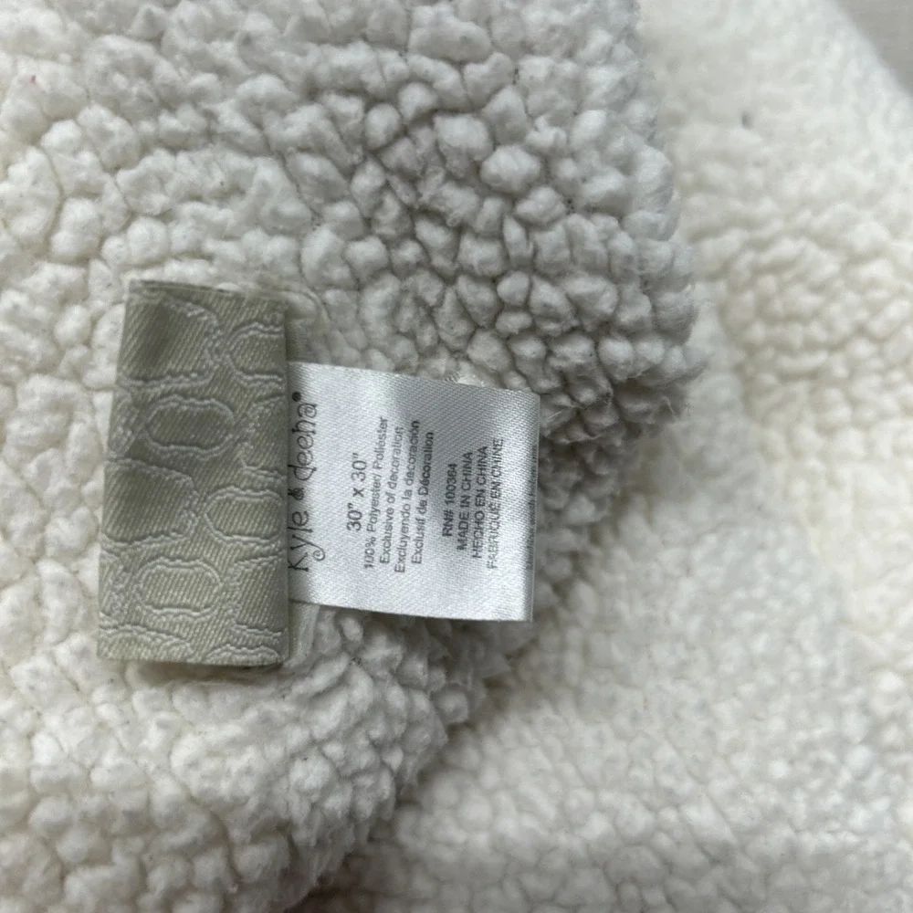 Kyle & Deena Baby Blanket Grey White Patchwork Minky Sherpa Lovey Security